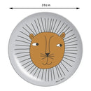 GobekUsa Animal Print Bamboo Fiber Salad Plate Kitchen Tableware