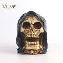 GobekUsa Gothic Resin Skull Statue Decor for Halloween Horror Party