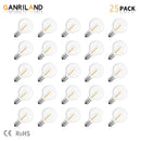 GobekUsa G40 1W PET LED Bulbs - E12 Screw Base Shatterproof Globe Bulbs - Outdoor String Lights