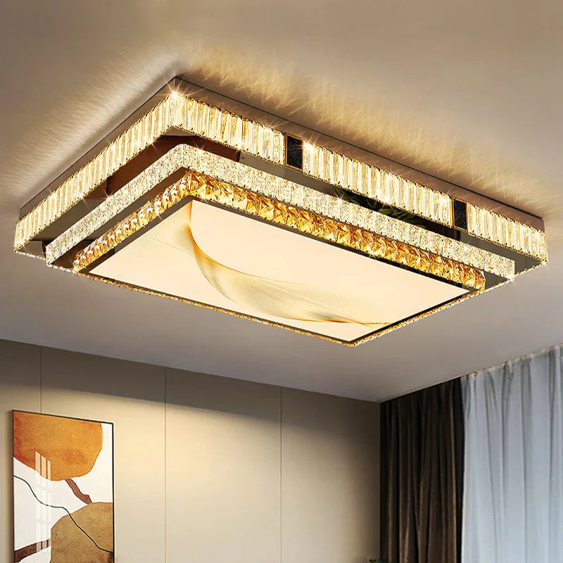 GobekUsa Gold Crystal Ceiling Lights for Modern Home Decor, photo 6 of 17