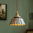 GobekUsa Coloured Glaze Pendant Light LED Hanging Lamp for Home Dining Living Room