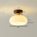 GobekUsa LED Resin Copper Ceiling Light Fixture for Aisle Porch Living Room