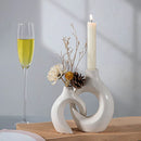 GobekUsa Ceramic Donut Candle Holder for Home Decor and Table Centerpiece