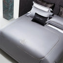 GobekUsa Cotton Satin Jacquard Embroidery Bedding Set with Elastic Sheet & Duvet Cover