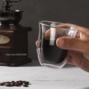 GobekUsa 5PCS Double Wall Glass Coffee Mugs Set, 150ml Insulated Cups for Bar Tea Juice