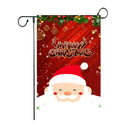 GobekUsa Christmas Deer & Santa Garden Flags - Outdoor Xmas Decorations