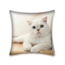 GobekUsa Cute Cat Anime Pillow Case – 45x45cm Cartoon Cushion Cover for Home and Office