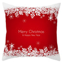GobekUsa Christmas Santa Claus Snowflake Pillow Cover 18x18inch