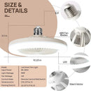 GobekUsa Ceiling Fan Light with E27 Converter & Remote Control for Home, AC85-265V