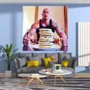 GobekUsa Blueberry Pancakes Tapestry Wall Hanging: Funny Home & Bedroom Decor