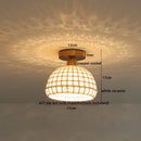 GobekUsa Ceramic LED Ceiling Lights: Modern Hollow Design for Living Room, Aisle, Balcony
