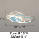 GobekUsa Children's Love LED Chandelier: Kids Room Bedroom Lighting Fixture