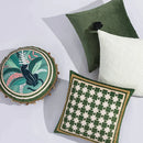GobekUsa Geometric Tufted Embroidery Cushion Cover 45x45cm Black White Lattice Sofa Pillow