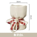 GobekUsa Bouquet Shape Ceramic Vase Pot Home Decoration Floral Arrangement Accessories