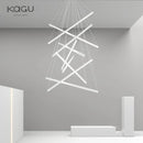 GobekUsa LED Chandelier: Modern Luster Lighting for Stair Hall Bedroom Room Duplex Building