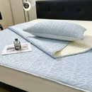 GobekUsa Latex Cooling Mat Set: Washable, Soft, Breathable Bed Sheet - 3 Pieces