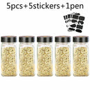 GobekUsa Glass Seasoning Jar Set Kitchen Spice Box Canister BBQ Bottle Jar