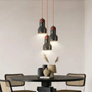 GobekUsa Black Travertine LED Pendant Lamp for Dining Living Room Bedroom and Cafe