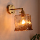 GobekUsa Amber Glass LED Wall Lamps for Living Room and Bathroom Mirror Lighting