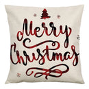 GobekUsa Christmas Linen Cushion Cover 45x45cm Sofa Home Party Decor