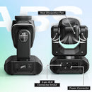 GobekUsa LED Moving Head Light with 10 Gobos & Remote Control for Events