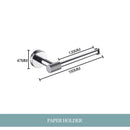 GobekUsa Bathroom Essentials Set: Towel Bar, Toilet Paper Holder, Bathrobe Hook, Soap Dish, Toilet Brush