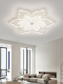 GobekUsa LED Flower Chandelier White Ceiling Lamp for Bedroom Living Room Decor