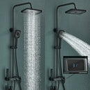 GobekUsa Digital Rainfall Shower System Mixer Set 4-way Bathroom Faucets Kit