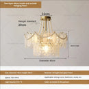 GobekUsa Cream Wind Crystal Chandelier - Elegant French Design for Luxury Living Spaces