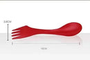 GobekUsa 6Pcs Outdoor Spork Set: Spoon, Fork, Cutter - Camping, Hiking, Picnic Utensils