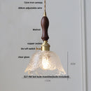 GobekUsa Clear Glass LED Pendant Lamp for Dining Coffee Restaurantr Aisle - Modern Nordic Design