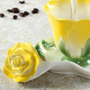 GobekUsa Enamel Rose Peony Floral Coffee Cup Wedding Birthday Gift