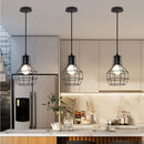GobekUsa Industrial Loft Pendant LED Ceiling Light for Home Living Room Kitchen Decor