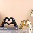 GobekUsa Loving Gesture Heart Sculpture: Home Decor, Wedding Gift, Valentine's Day Decor