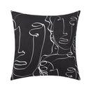 GobekUsa Abstract Geometric Print Cotton Linen Pillow Cover Nordic Style Decor Pillowcase
