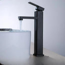 GobekUsa Black Basin Faucet Two-in-One Hot Cold Mixer for Bathroom Sink