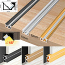 GobekUsa Invisible LED Aluminum Profile with Milky Cover for Cabinet Shelf Lighting