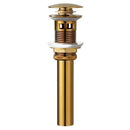 GobekUsa Brass Pop Up Bathroom Basin Waste Drain With Overflow/Without Overflow