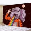 GobekUsa Futuristic Astronaut Tapestry Wall Hanging - Boho Room Decor for Hip Beach Vibe