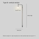 GobekUsa LED Glass Art Wall Lamp with Long Rocker Arm for Living Room and Studio