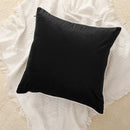 GobekUsa Geometric Embroidered Cushion Cover - Modern Black & White Pillowcase for Home Sofa