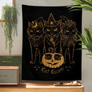 GobekUsa Cat Coven Witchcraft Tapestry Wall Hanging - Mysterious Black Decor Tapestries