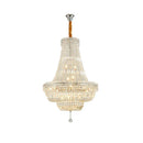 GobekUsa Gold/Chrome K9 Crystal Chandelier for Elegant Home Décor