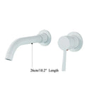 GobekUsa Gold Brass Bathroom Faucet with Modern Lever Handle, Wall Mount Sink Tap