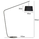 GobekUsa Black LED Floor Lamp for Living Room Bedroom Decor Lighting
