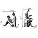 GobekUsa Abstract Figure Bookend Set for Stylish Home Decor & Study Room Ornaments