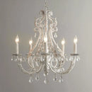 GobekUsa Iron Crystal Chandelier for Living Room Dining Bedroom Clothing Store Lighting