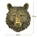 GobekUsa Animal Head Wall Hanger: Decorative Resin Wildlife Hook Rack Statue