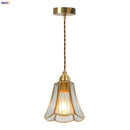 GobekUsa Glass LED Hanging Lamp | Minimalist Copper Pendant Light