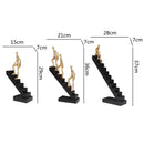 GobekUsa Golden Man Climber Staircase Abstract Sculpture Home Decor Ornaments